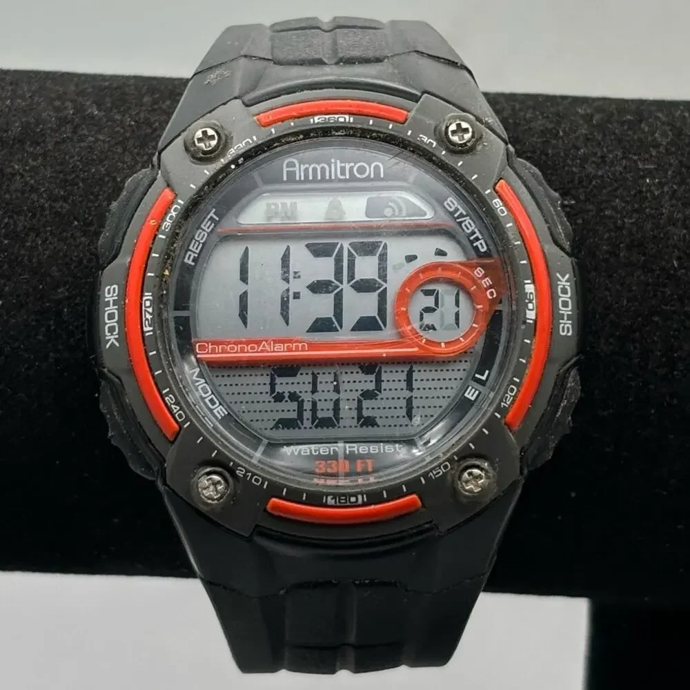 Black Armitron Digital Men's Watch